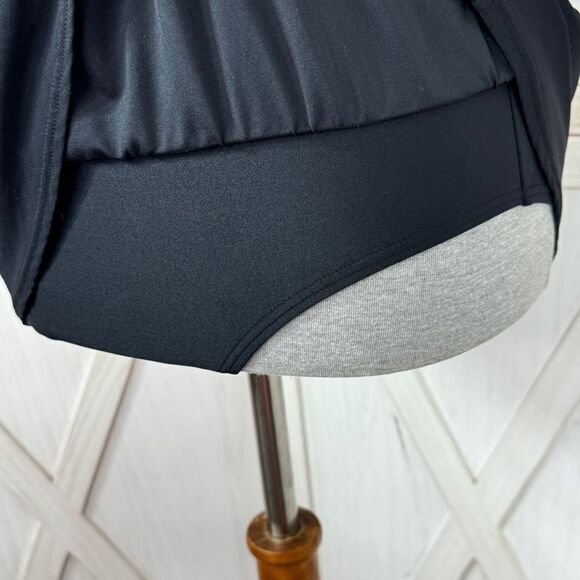 Kate Spade Crescent Bay High Neck Swim Dress Swimsuit Black Small - Picture 8 of 14